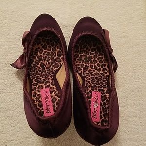 Betsy Johnson Purple Satin Bow